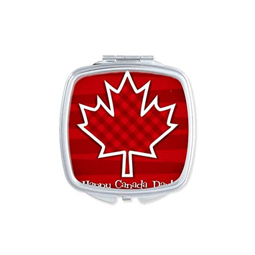 קנדה יום 4 ביולי כיכר מייפל מראה נייד קומפקטי כיס איפור דו צדדי זכוכית