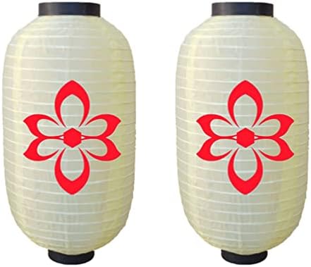 תפאורה חיצונית עיצוב חיצוני עיצוב חיצוני 2 יחידות נייר יפני פנסים פרחים פנסים סיניים קישוט תלוי לקישוט מקורה ראמן