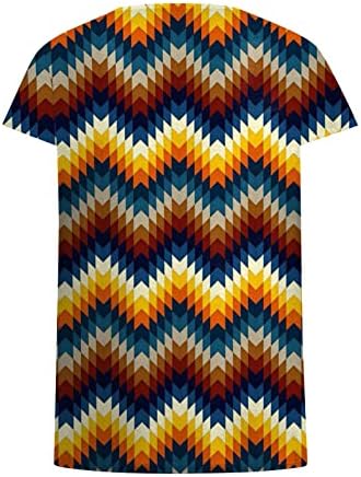 טוניקה גרפית של Xiaxogool טוניקה טוניקה ללבוש עם חותלות חולצות טי צווארון V צווארון V חולצות שרוול קצר 2023 קיץ