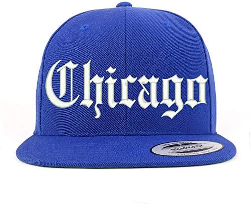 חנות הלבשה אופנתית פונט אנגלית ישנה שיקגו סיטי רקומה שטר שטר כובע