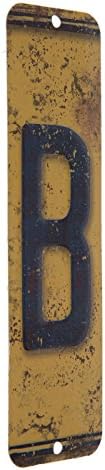 לוחית רישוי רטרו עתיקה אינדיבידואלית מונוגרמה מונוגרמה קיר אותיות שימוש עם תיבות דואר רכובות קיר, Mancave, שם איות מוסך או