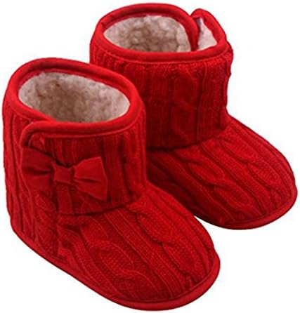 נעלי תינוקות מולאזה סוליות רכות אנטי-החלקה חורפית תינוקות פעוטות פעוט מגפי שלג למשך 3-18 חודשים