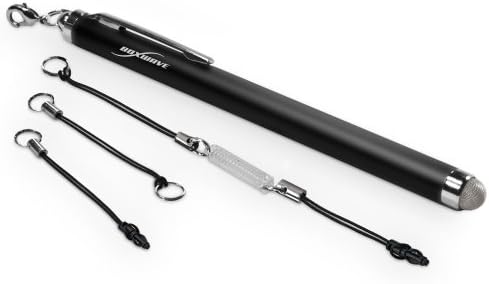 עט חרט בוקס גלוס תואם לאמזון Fire HD 8 מהדורת ילדים - Evertouch Stemitive Stylus, Tip Cepe Capecive Stylus Pen - Jet Black