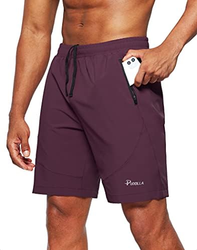 אימון לגברים של פודולה המריץ מכנסיים קצרים במכנסיים אתלטים קל משקל לגברים עם כיסי רוכסן