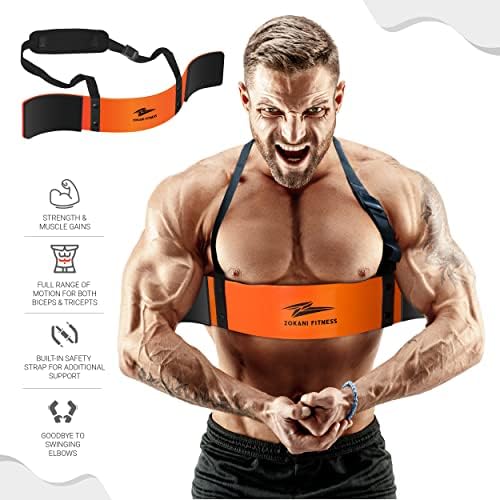 Zokani Arm Blaster לגברים של Biceps & Triceps, מבודד תמיכה תלתלים של Bicep, תמיכה במשקל אלומיניום בעובי 3.5 אינץ