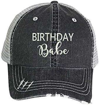 כובע משאית במצוקה של יום הולדת תינוק - כובע בייסבול רקום