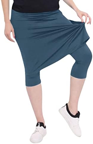 כשר חצאית ספורט אורך ברך צנועה של נשים עם נשים עם חותלות
