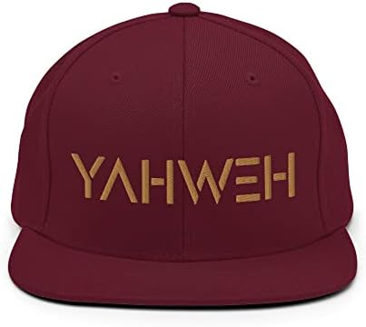 כובע סנאפבק רקום יהוה, אמונה נוצרית ישוע כובע אלוהים