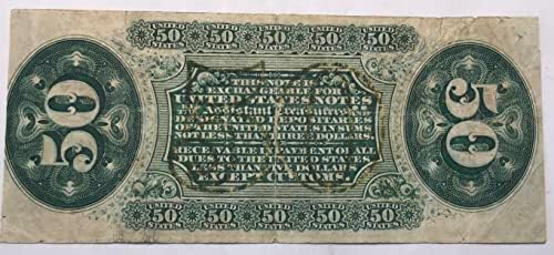 1863 50ג 50 סנט גיליון 3 פרנסיס ספינר מטבע חלקי מטבע דואר פר1331