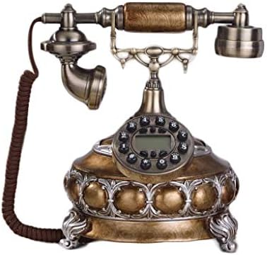 טלפון עתיק של Zlbyb, טלפון וינטג 'דיגיטלי קבוע קלאסי קלאסי רטרו קווי טלפון כבלים עם אוזניות תלויות לעיצוב משרד מלונות