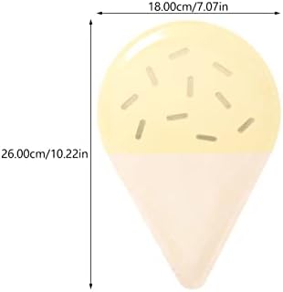 צלחות חד פעמיות של Jojofuny גלידה גלידה צלחות למסיבות: 16 יחידות צלחות נייר חד פעמיות לקיץ גלידת חוף יום הולדת