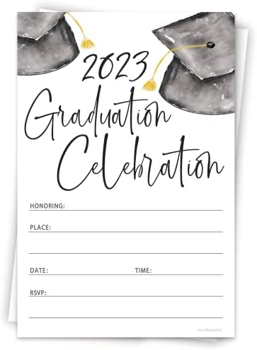 הזמנות לסיום 2023 עם מעטפות-הזמנות למסיבת גראד בצבעי מים-ספירת 20