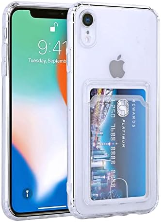 תואם תואם לארנק ה- iPhone XR CASE עם מחזיק כרטיסים, מארז טלפון שאינו צהוב, גזרות מדויקות ופגוש TPU לספיגת הלם,
