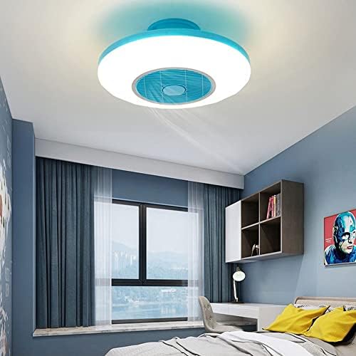 איבאלודי נורית תקרה לעומק שלוש צבעים עם מאוורר מאוורר תקרה פרופיל נמוך עם אור LED 3 אורות מאוורר אילמים אורות חדר