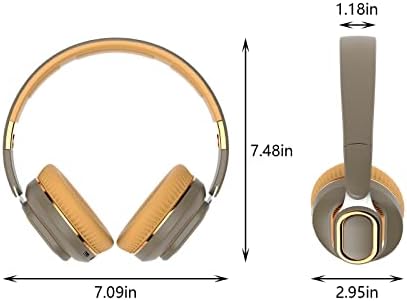 אוזניות Bluetooth רכוב ראש אלחוטי - עיצוב נשלף ומתקפל, צליל סטריאו Hifi 9D 9D, עם אוזניות ספורט של כבל שמע למשחקים