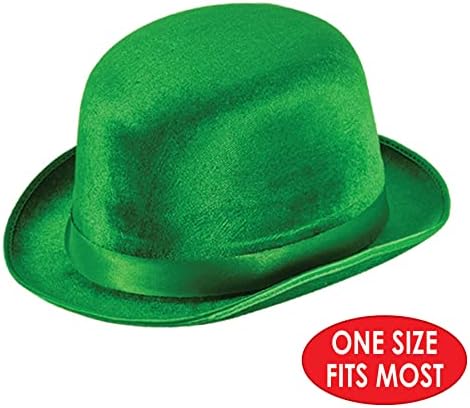 איסל 3 חתיכה ירוק פלסטיק דרבי כובעי עבור שמח סנט פטריק יום ספקי צד