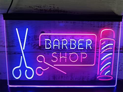 Maxsmlzt Barber Shop שיער מספרה ניאון שלט ספר פרסום שלט פרסום ניאון אור מועדון חנות שיער שיער LED שלטי אור קיר