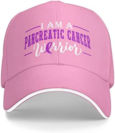 לבלב סרטן מודעות כובעי אני לבלב סרטן לוחם בייסבול כובע לגברים משפחה תמיכה מתנה סטרפבק כובע