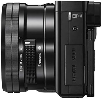 סוני אלפא 6000 מצלמה דיגיטלית ללא מראה מצלמת 24.3 מגה פיקסל עם עדשת זום כוח בגודל 3.0 אינץ ' עם 16-50 מ מ