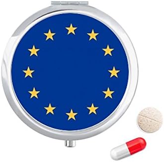 האיחוד האירופי לאומי דגל אירופה המדינה גלולת מקרה כיס רפואת אחסון תיבת מיכל מתקן
